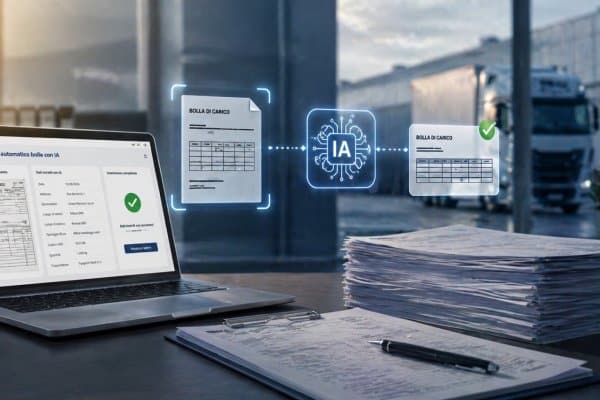 AI inserimento bolle logistica trasporti